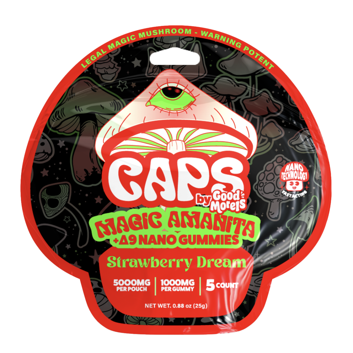 CAPS Psychedelic Amanita Gummies – Strawberry Sucker