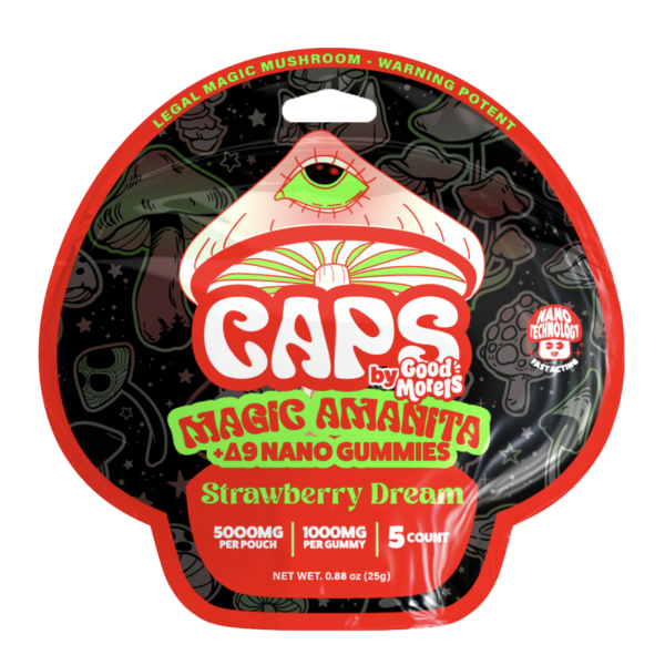 CAPS Psychedelic Amanita Gummies – Strawberry Sucker