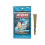 Long Island Indica Sluggers Prerolls from Empire 420, infused with premium kief, hash, and diamonds in a sleek collectible tin.