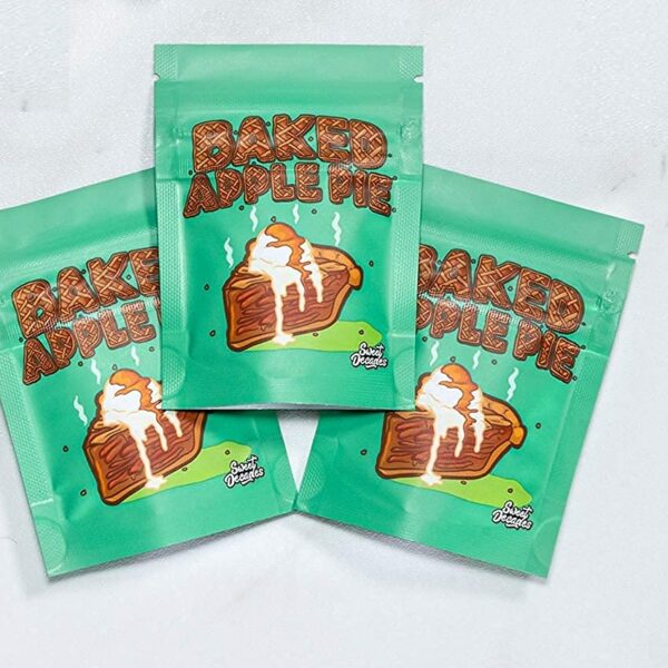 Baked Apple Pie Exotic Strain buds with vibrant colors and a sweet aroma, showcasing its uplifting and energizing hybrid effects