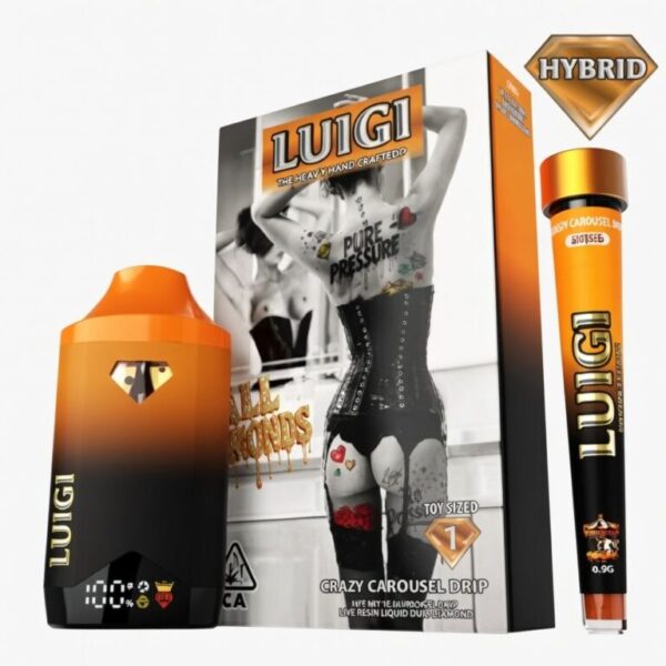 Live resin disposable vape bundle with liquid diamond infused indica vape and infused pre-roll ready to use